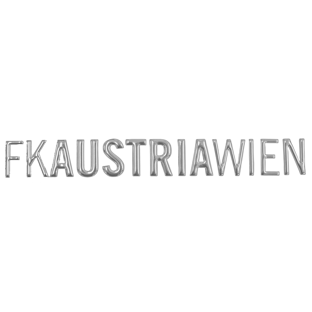 Aufkleber Schriftzug Chrom