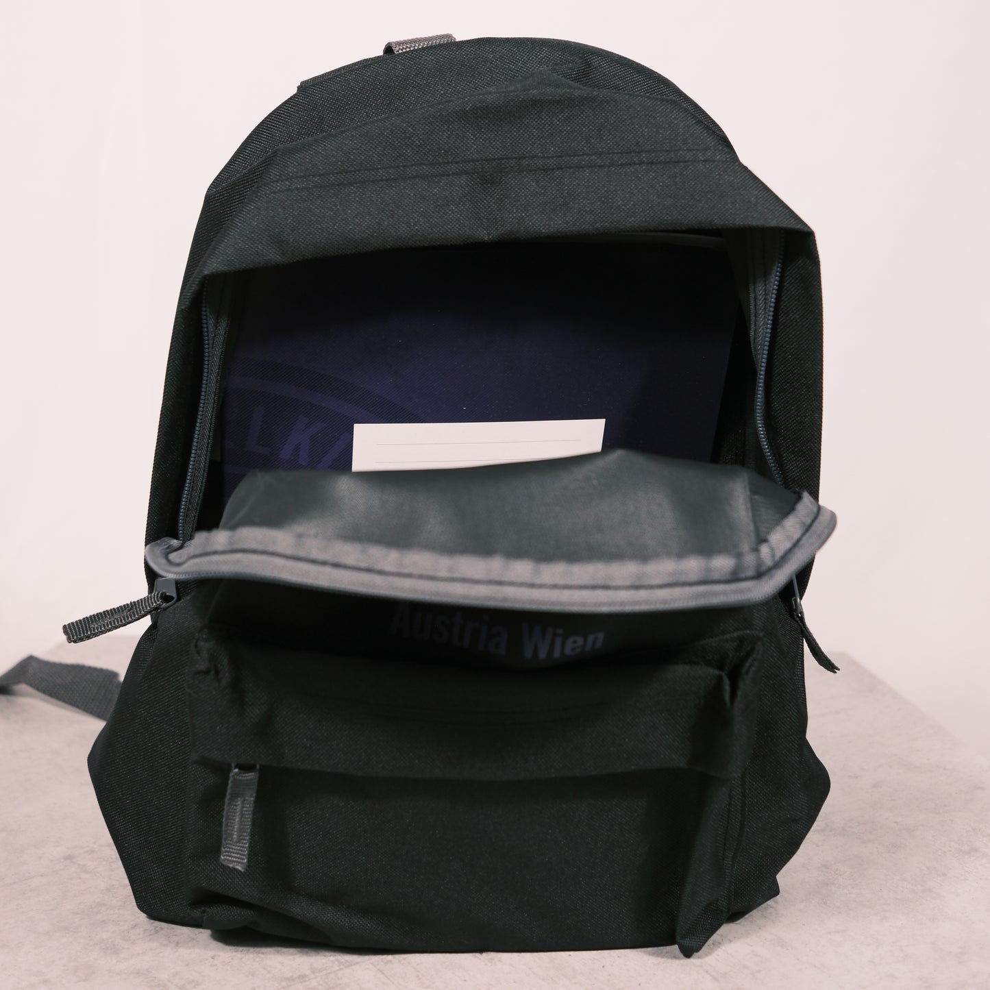 Kinder Rucksack Logo schwarz
