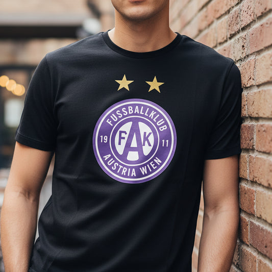 Logo T Shirt Erw. schwarz