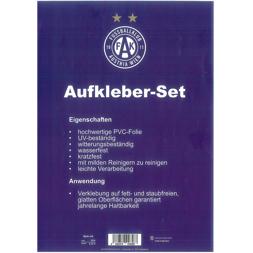 Aufkleber Motiv A4