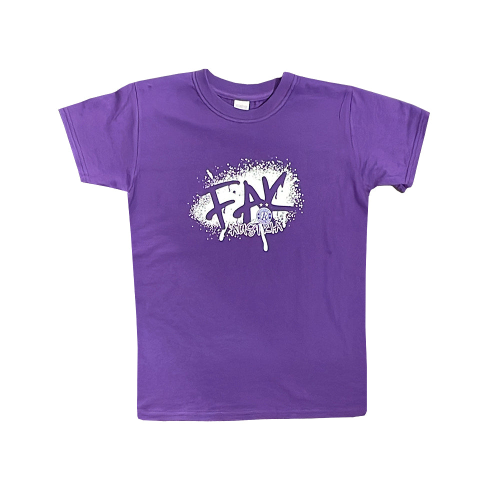 Kinder T-Shirt Graffiti violett