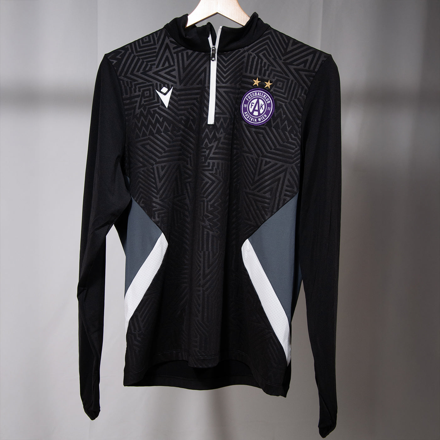 Training 1/4 ZIP schwarz Macron