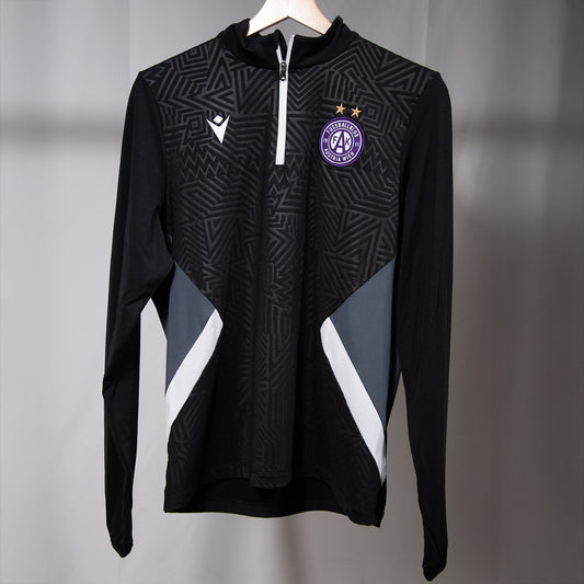 Training 1/4 ZIP schwarz Macron