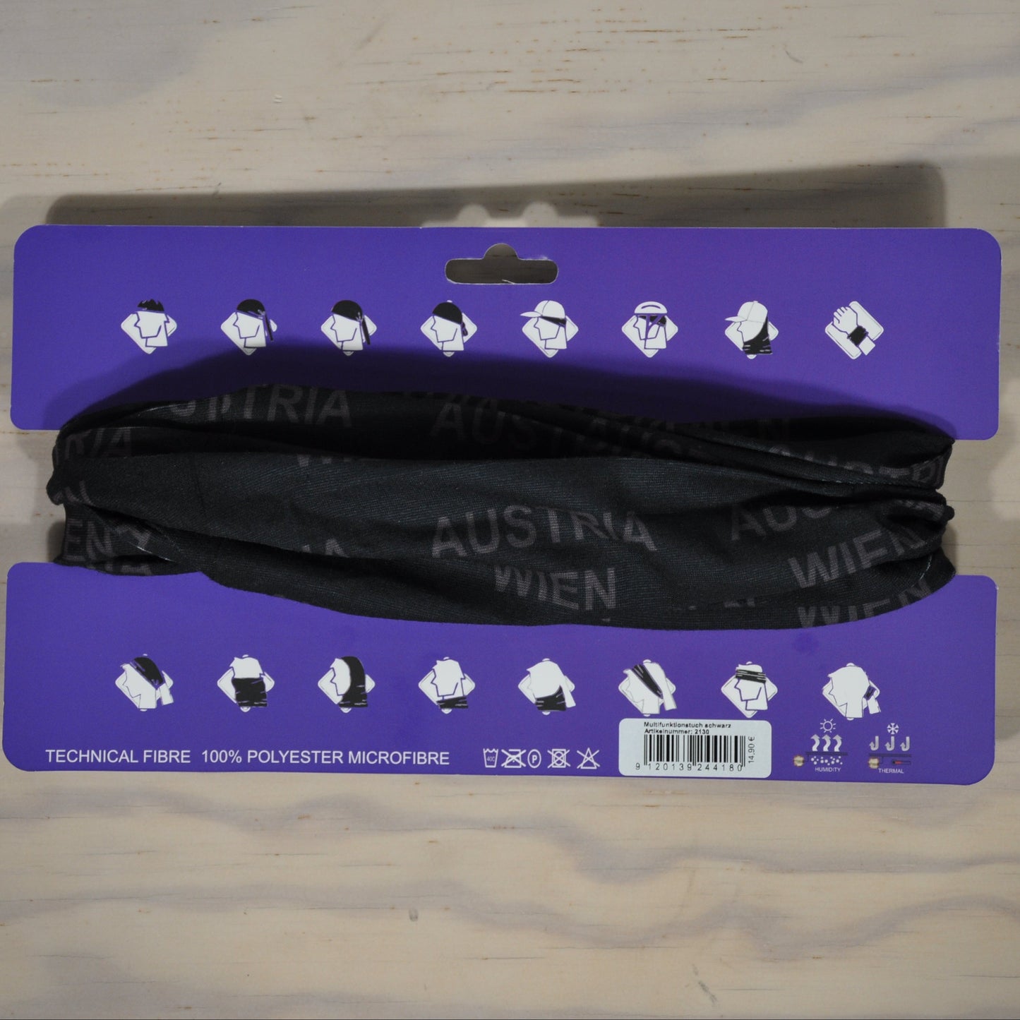 Multifunktionstuch schwarz