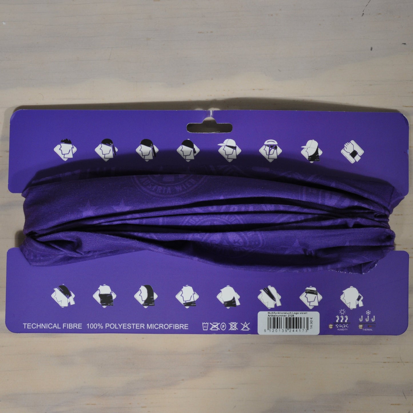 Multifunktionstuch Logo violett