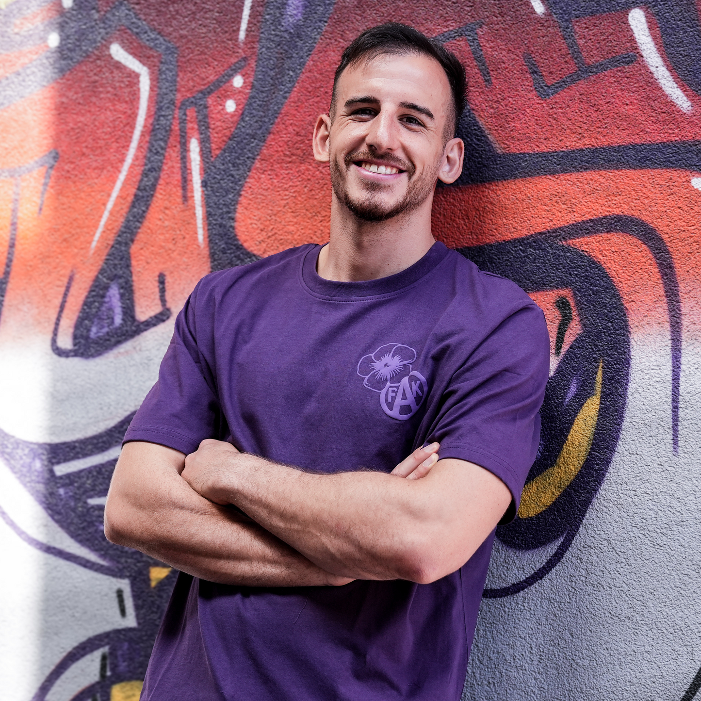 T-Shirt Fans für Fans violett