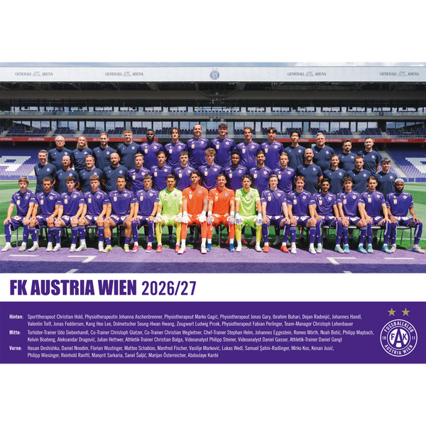 Mannschaftsposter 2026/27