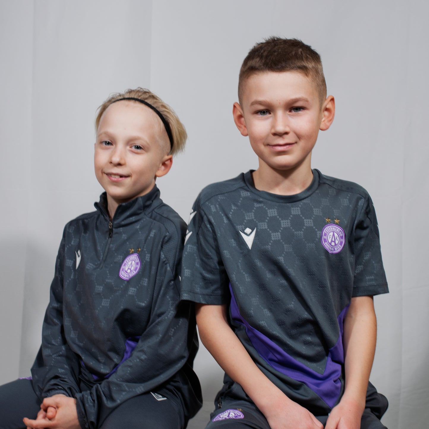 Kinder Trainingsshirt Teamline anthrazit