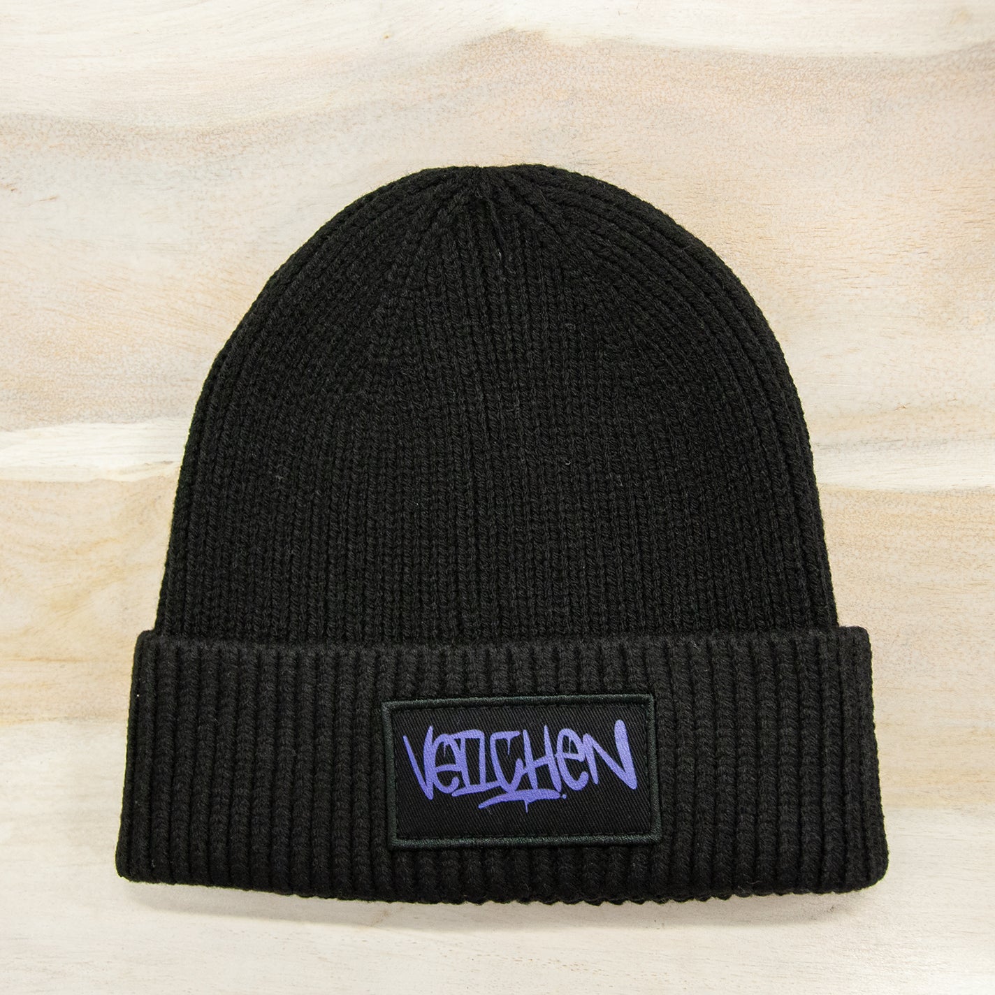 Haube Veilchen schwarz