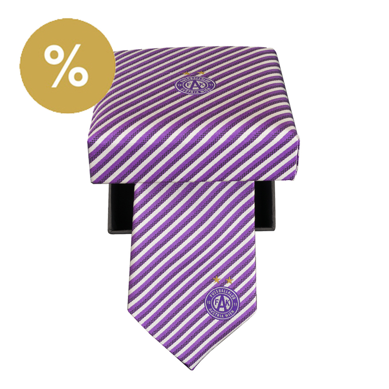 Krawatte Seide violett-weiß